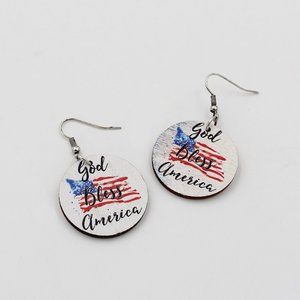 Election Day God Bless America Earrings